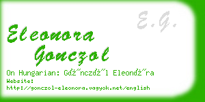 eleonora gonczol business card